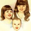 Lyrrian Portraits | 3 Russo children
Triple colored pencil portrait commissioned in 1992.
